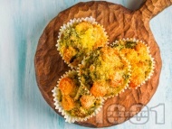 Рецепта Лесни и бързи солени мъфини / кексчета с броколи